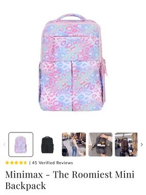 Emmafy Mini Backpack, Bum Bag, Statshy, Clutchy in Candy Leopard Print